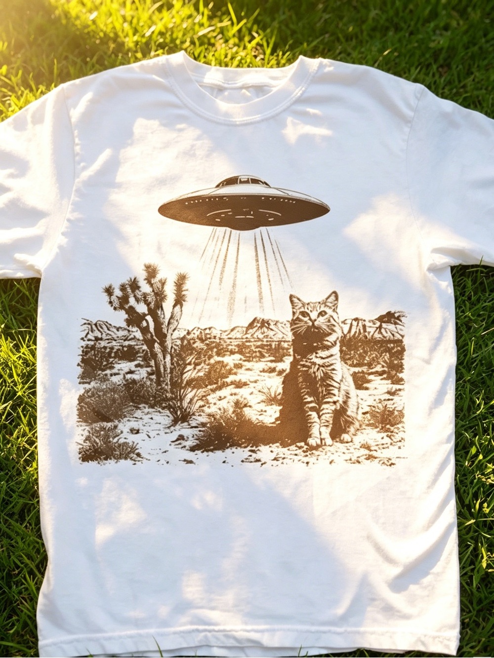 Retro 90s Western Cat Shirt, Cowboy Cat Shirt, Retro Women Men T-shirt unisex
